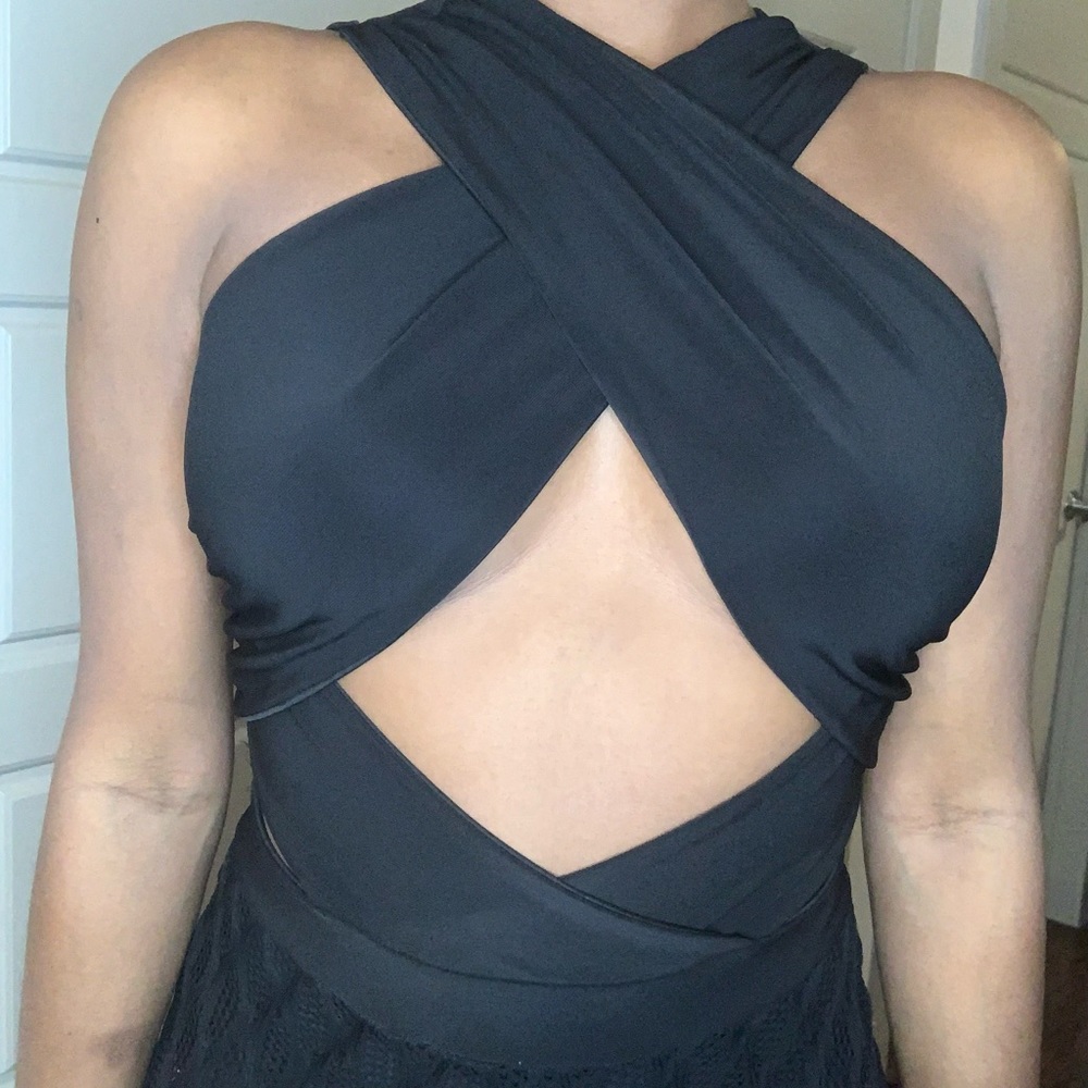 PoshByV Black Jumpsuit